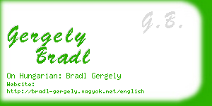 gergely bradl business card